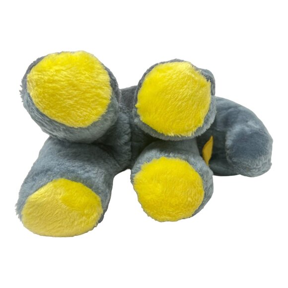 Carnival Prize Gray Elephant Stiff Stuffed Animal Plush Vintage READ 11 in - Picture 5 of 6